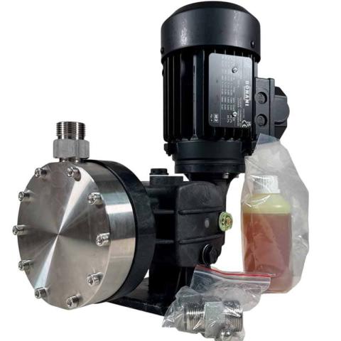 Насос дозировки флокулянта AQUA MSB, AISI 316L, 170 л/ч, 8 бар, 0,18 кВт, 380В мембранный моторный